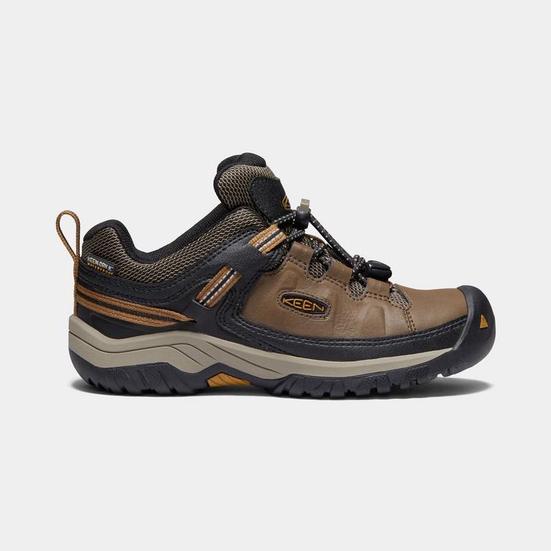 Keen Targhee Waterproof - Çocuk Trekking Ayakkabısı - Kahverengi/Siyah - Türkiye (172345KMP)